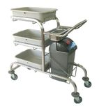BUS3-S Three Tier Stainless Steel Bussing Trolley