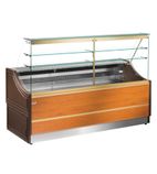 Athos DB415-200 2000mm Wide Wood Style Finish Serve Over Counter Fridge