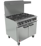 Dominator Plus G3101/P 6 Burner Propane Gas Oven Range With Castors & Splashback