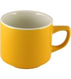 New Horizons M822 Colour Glaze Maple Tea Cups Yellow 199ml