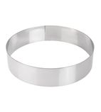 GM376 Stainless Steel Mousse Ring 200mm x 45mm