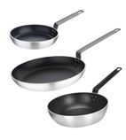 SA691 Cook Like A Pro 3-Piece Non-Stick Frying Pan and Saute Pan Set