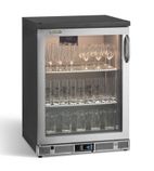 GF3/100LGCS 50 Pint Undercounter Single Glass Door Glass Froster