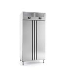 Image of AGN602MIX Upright Single Door Stainless Steel Dual Temperature Fridge Freezer