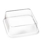 RPET Lid for Bagasse Sushi Tray FC778 Clear 100x100x20mm (Pack of 50)