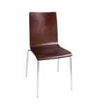 Image of GR343 Square Back Side Chair Dark Chocolate Finish (Pack of 4)