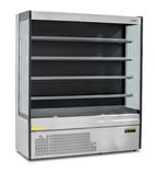BTD200SS 1935mm Wide Stainless Steel Multideck Display Fridge With Nightblind