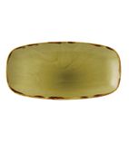 FC046 Harvest Oblong Chefs Plates Green 298 x 153mm (Pack of 12)