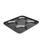 Image of GD012 Carbon Steel Non-Stick Yorkshire Pudding Tray 4 Cup