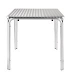 U505 Square Stacking Table Stainless Steel 700mm