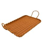 D7190 Polywicker Tray With Handles 285x430mm