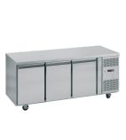 PH30 420 Ltr 3 Door Stainless Steel Refrigerated Prep Counter
