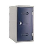 Plastic Single Door Locker Hasp and Staple Lock Blue 600mm - CB543