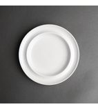Heritage DW712 Raised Rim Plates White 205mm