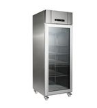 Image of Compact GR600 S 580 Ltr Upright Single Glass Door Stainless Steel Display Fridge