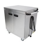 1888 865mm Wide Mobile Hot Cupboard With Plain Top