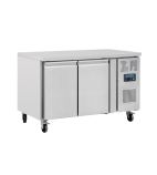 U-Series UA047 Medium Duty 282 Ltr 2 Door Stainless Steel Refrigerated Prep Counter