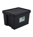 FB133 Bam Heavy Duty Storage Box and Lid Black 45Ltr