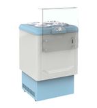 DOLCE VITA4 4 x Carapine Pan White Flat Glass Ice Cream Display Freezer