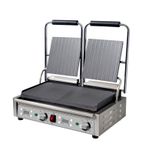 MEP-L-DATFF Electric Double Contact Panini Grill - Flat Top & Bottom