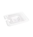Image of U254 Polycarbonate 1/6 Gastronorm Lid Notched