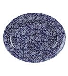 Vintage Prints GF304 Oval Dishes Willow Print 365mm (Pack of 6)