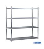 Image of Firmashelf 5000 4NYM900-600 1700 x 900 x 600mm 4 Tier Nylon Coated Wire Shelving