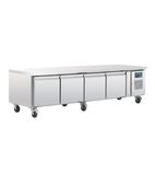 Image of U-Series DA464 262 Ltr 4 Door Stainless Steel Refrigerated Chef Base
