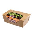 FP581 Zest Compostable Kraft Small Salad Boxes 500ml / 17oz (Pack of 500)