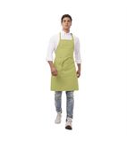 Image of B190 Bib Apron Lime Green