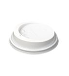 Image of CL868 White Lid To Fit 225ml Hot Cup (Pack of 1000)