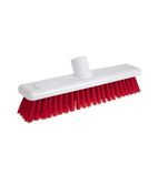 Image of DN830 Hygiene Broom Soft Bristle Red 12"