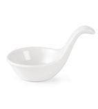 Image of Whiteware DK801 Miniature Spoon Shape Dipping Bowls 57x 57mm (Pack of 12)
