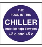 Image of E3629 Food In This Chiller Sign