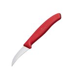 Shaping Knife, Curved Blade 8cm Red