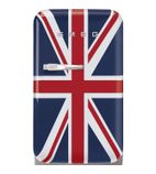 Image of 50s Style FAB5RDUJ6 40 Ltr Union Jack Solid RH Hinge Door Hotel Minibar Fridge