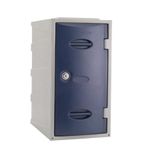 Plastic Single Door Locker Camlock Blue 600mm - CB531