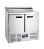 Image of G-Series G604 254 Ltr 2 Door Stainless Steel Refrigerated Pizza / Saladette Prep Counter