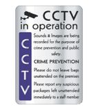 Y928 CCTV In Operation Crime Prevention Sign