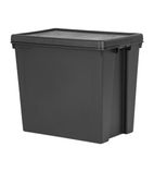 CX095 Bam Recycled Storage Box & Lid Black 92Ltr