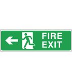 W303 Fire Exit Sign Arrow Left