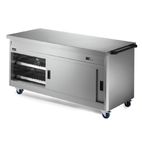 Panther P8P5PT 1855mm Wide Passthrough Mobile Hot Cupboard With Plain Top