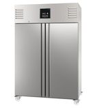 Green SPI142 Heavy Duty 1400 Ltr Commercial Upright Double Door Stainless Steel Gastronorm Fridge