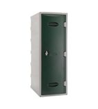 Plastic Single Door Locker Hasp and Staple Lock Green 900mm - CB550