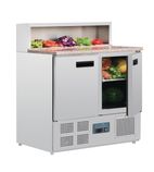 G-Series G603 288 Ltr 2 Door Stainless Steel Refrigerated Pizza / Saladette Prep Counter