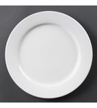 Image of Whiteware CB482 Wide Rimmed Plates 280mm (Pack of 6)