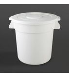 GG793 Polypropylene Round Container Bin White 76Ltr