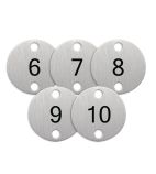 Image of DY771 Table Numbers Silver (6-10) (Pack of 5)