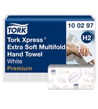 Xpress FA705 Extra Soft Multifold Hand Towels White H2 2-Ply (Pack of 21)