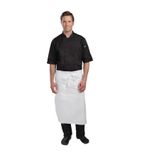 A576 Executive Chefs Tapered Apron - White